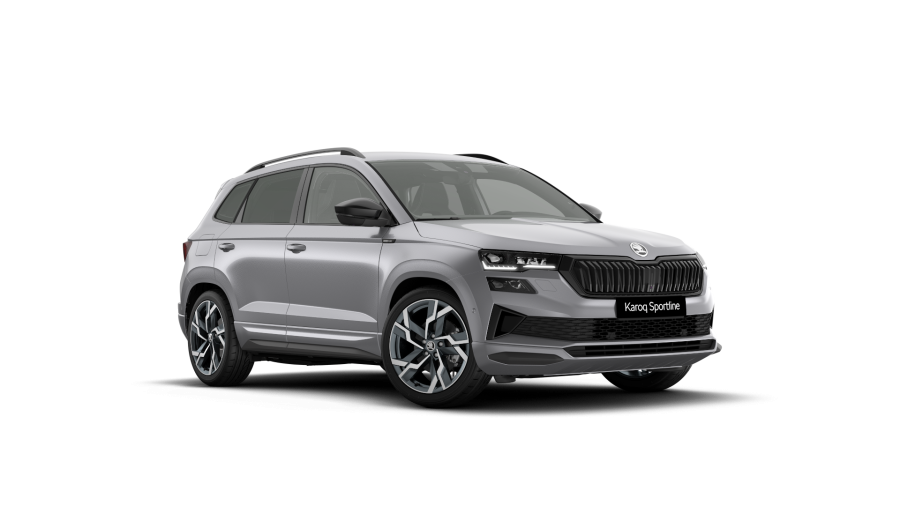 Škoda Karoq, 2,0 TDI 110 kW 7° automatická DSG 4x4, barva stříbrná