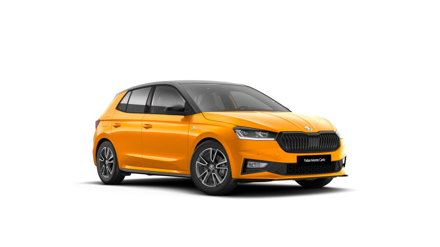 Škoda Fabia, 1,0 TSI 85 kW 7-stup. automat., barva oranžová