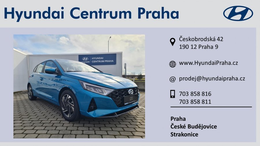 Hyundai i20, 1,0 T-GDI 74 kW (95 NAT) 6 st. man, barva modrá