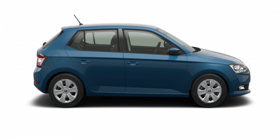 Škoda Fabia, 1,0 MPI 44 kW 5-stup. mech., barva modrá