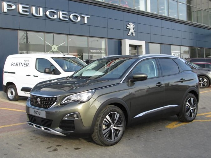 Peugeot 3008, 1,5 1.5 130k Allure S&S EAT8, barva šedá