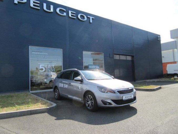 Peugeot 308, SW ALLURE 1.6BlueHDI 120k MAN6, barva šedá