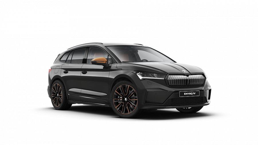 Škoda Enyaq iV, 82 kWh 195 kW 1° převodovka 4x4, barva černá