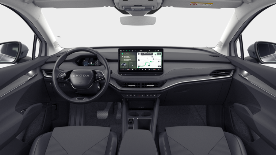 Škoda Enyaq iV, 82 kWh 1° automatická, barva stříbrná
