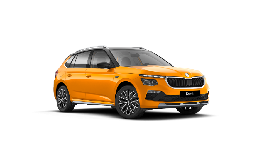 Škoda Kamiq, 1,5 TSI 110 kW 7-stup. automat., barva oranžová