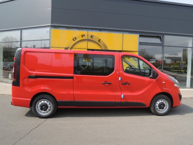 Opel Vivaro, CREW VAN L2H1 6 MÍST 125K MT6, barva červená