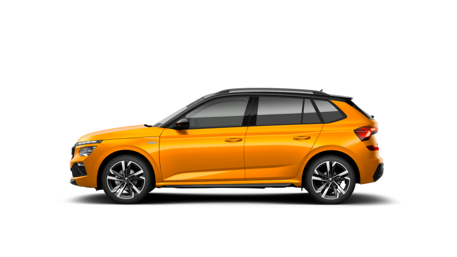 Škoda Kamiq, 1,5 TSI 110 kW 7° automatická DSG, barva oranžová