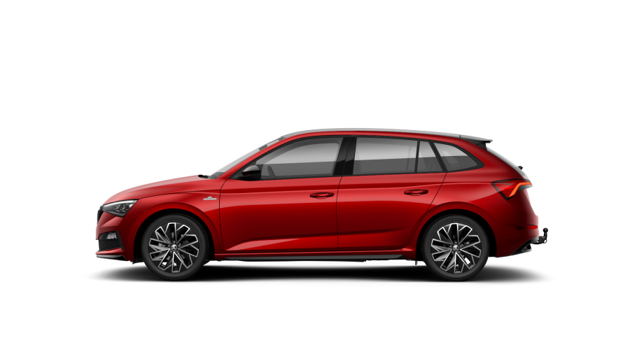 Škoda Scala, 1,5 TSI 110 kW 6-stup. mech., barva červená