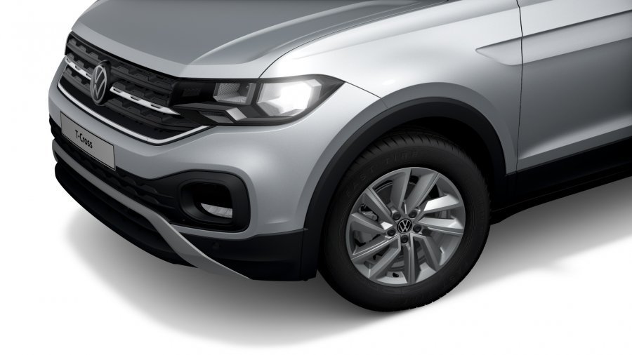 Volkswagen T-Cross, T-Cross Life 1,0 TSI 81 kW 6G, barva stříbrná