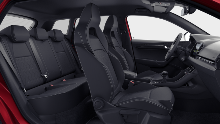 Škoda Karoq, 1,5 TSI 110 kW 7° automatická DSG, barva červená