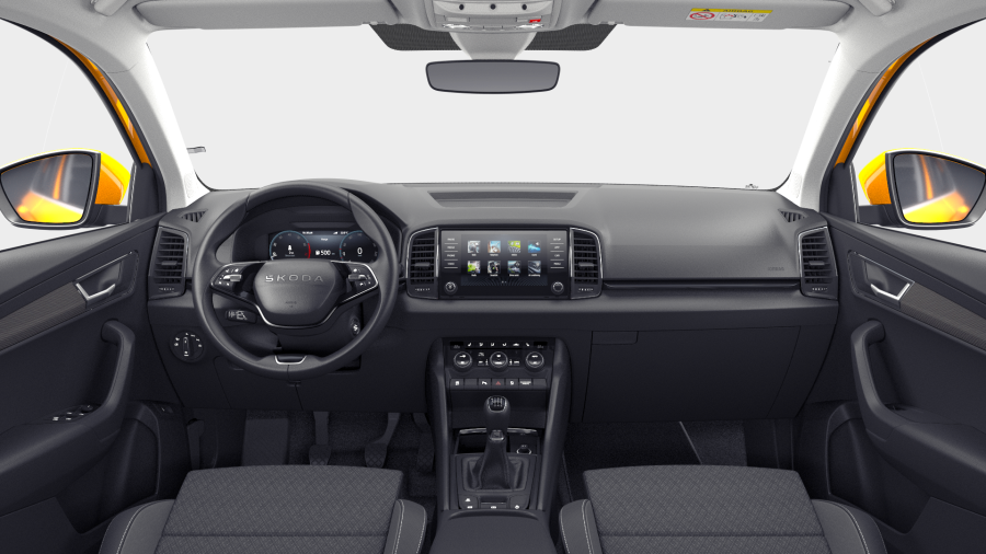 Škoda Karoq, 1,5 TSI 110 kW 6° manuální, barva oranžová