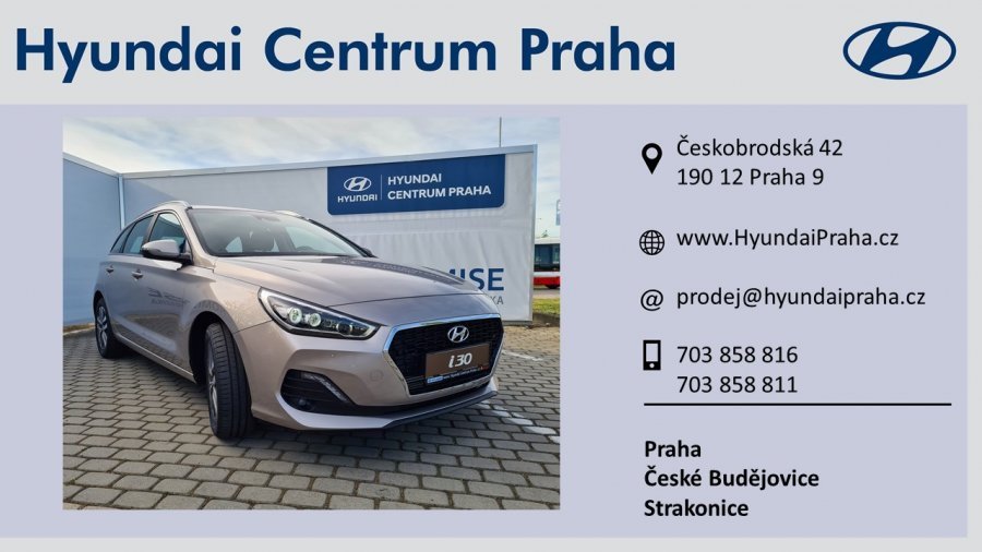 Hyundai i30, 1,4 T-GDI 103 kW (95 NAT) 6 st. man, barva bílá
