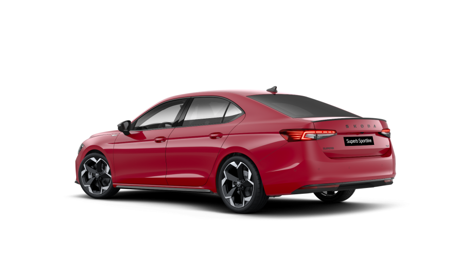 Škoda Superb, 2,0 TSI 195 kW 7° automatická DSG 4x4, barva červená