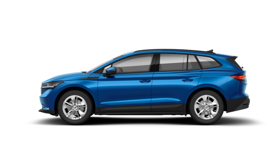 Škoda Enyaq iV, 55 kWh 125,00 kW 1-stup. automat., barva modrá