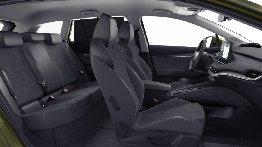 Škoda Enyaq iV, 82 kWh 1° automatická, barva zelená