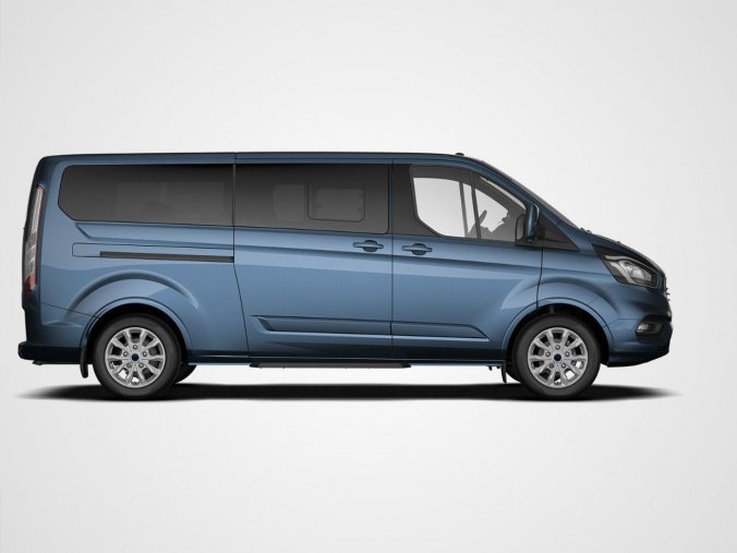 Ford Tourneo Custom, MPV,  L2 TITANIUM MHEV 2,0 EcoBlue (mHEV) 136 kW / 185 k, barva modrá