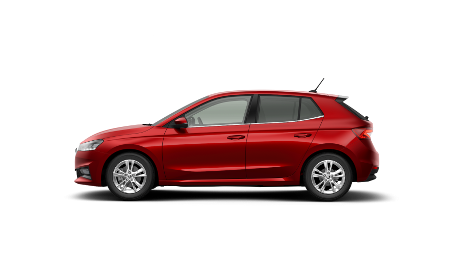 Škoda Fabia, 1,5 TSI 110 kW 7° automatická DSG, barva červená