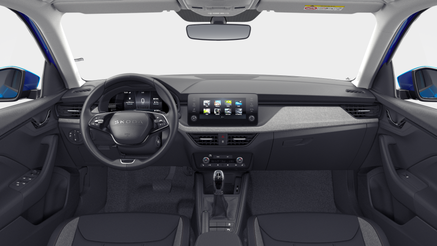 Škoda Scala, 1,0 TSI 85 kW 7° automatická DSG, barva modrá