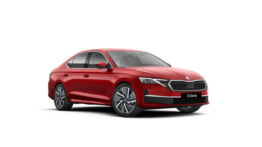 Škoda Octavia, 1,5 TSI m-HEV 110 kW 7° automatická DSG, barva červená