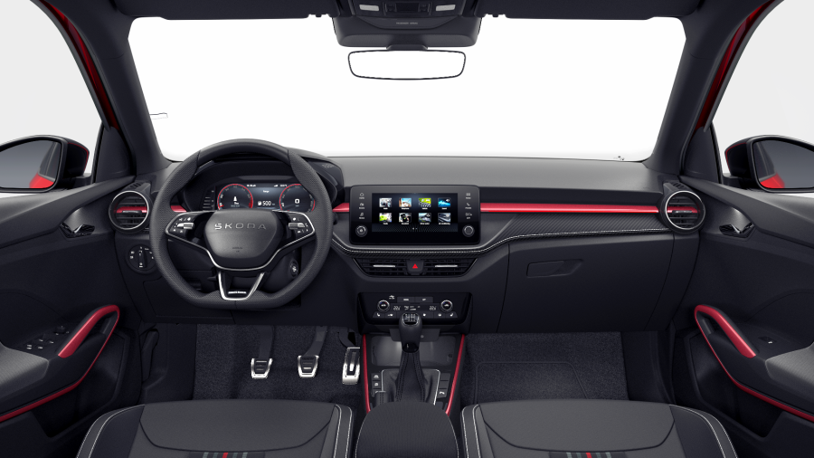 Škoda Fabia, 1,0 TSI 85 kW 6° manuální, barva červená