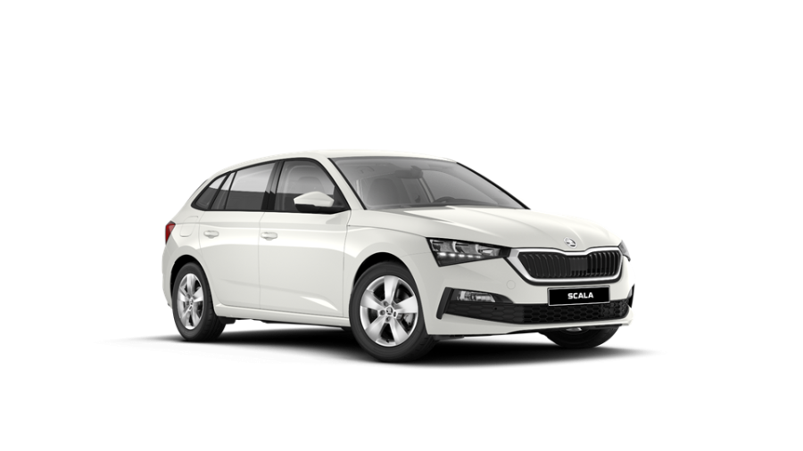 Škoda Scala, 1,0 TSI 81 KW 6-stup. mech., barva bílá