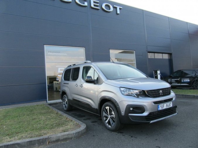 Peugeot Rifter, LONG GT 1.5 BlueHDi 130k MAN6, barva stříbrná