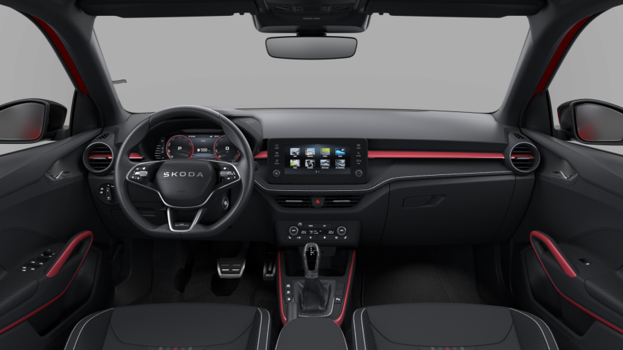 Škoda Fabia, 1,0 TSI 85 kW 7-stup. automat., barva červená