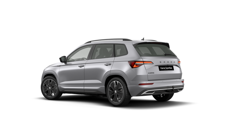 Škoda Karoq, 1,5 TSI 110 kW 7° automatická DSG, barva stříbrná