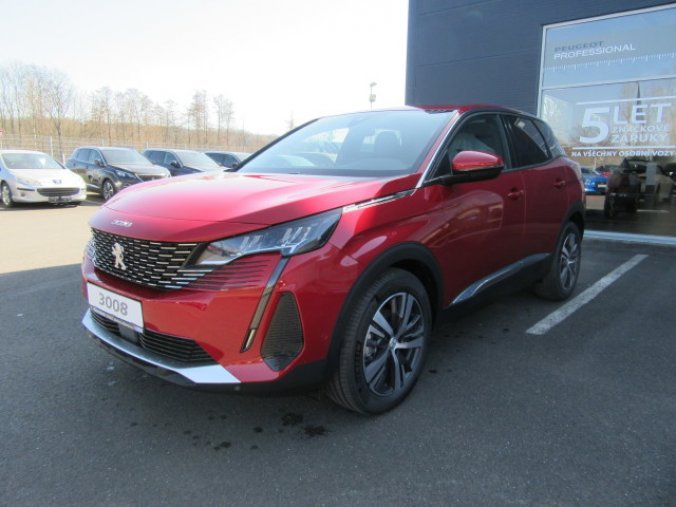 Peugeot 3008, ALLURE 1.2 PureTech 130k EAT8, barva červená