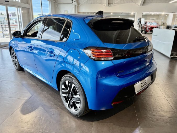 Peugeot 208, Peugeot 208 ALLURE Turbo 100 MAN6 - KAMERY - ZÁRUKA 7LET/80.000KM - 2723, barva modrá