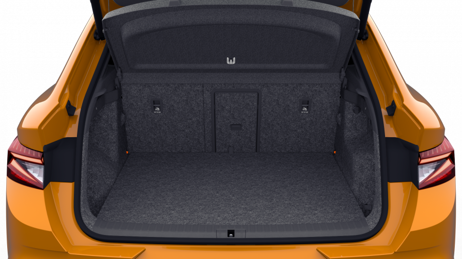 Škoda Enyaq iV, 82 kWh 220 kW 1° převodovka 4x4, barva oranžová