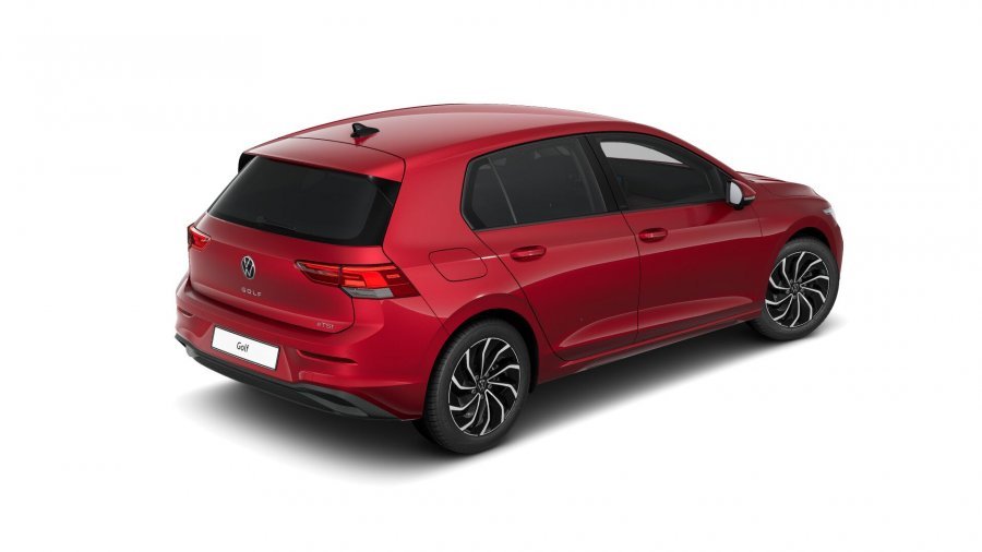 Volkswagen Golf, Golf Life 1,0 eTSI 7DSG mHEV, barva červená