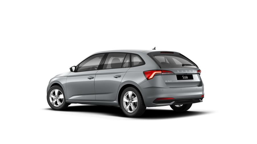 Škoda Scala, 1,0 TSI 70 kW 5° manuální, barva stříbrná
