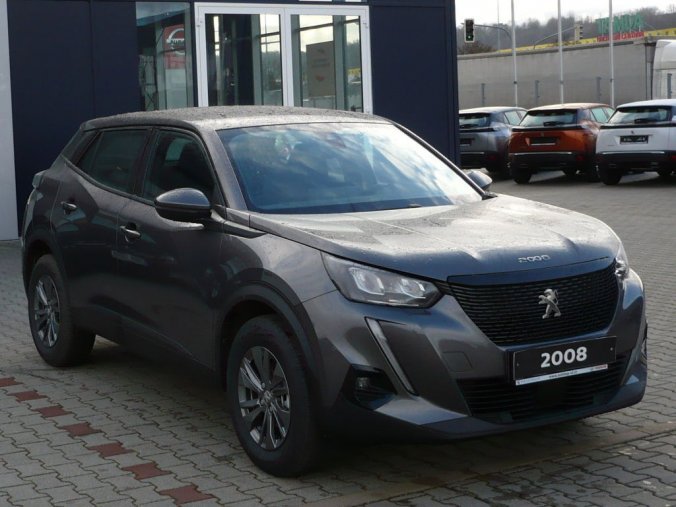 Peugeot 2008, ACTIVE 1,2PureTech 100k MAN6 + AUTO AC + LED SVĚTLA, barva šedá