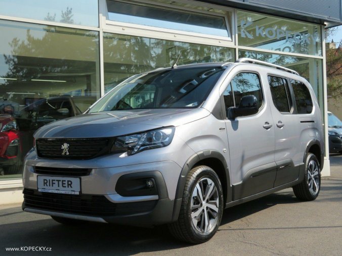 Peugeot Rifter, LONG GT 1.5 BHDi 130 MAN6 7MÍS, barva šedá