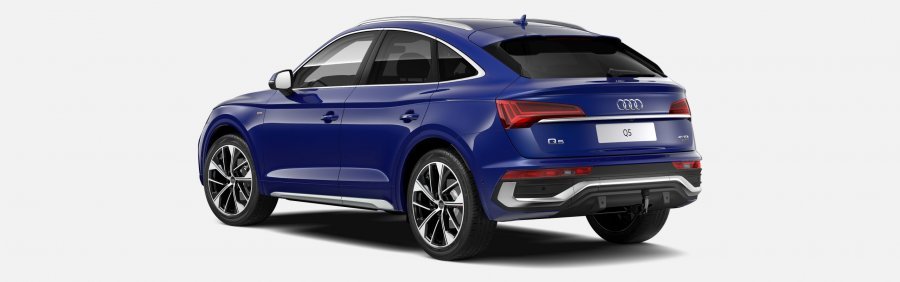 Audi Q5 Sportsback, Q5 SB S line 40 TDI 150kW quattro, barva modrá