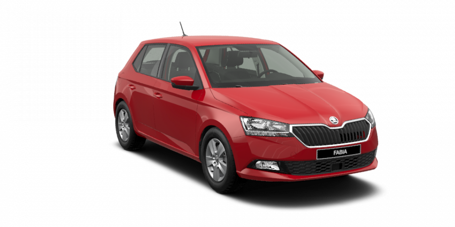 Škoda Fabia, 1,0 TSI 70 kW 5-stup. mech., barva červená