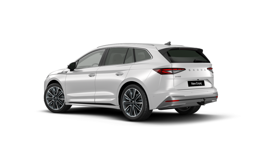 Škoda Enyaq iV, 82 kWh 210 kW 1° automatická, barva bílá