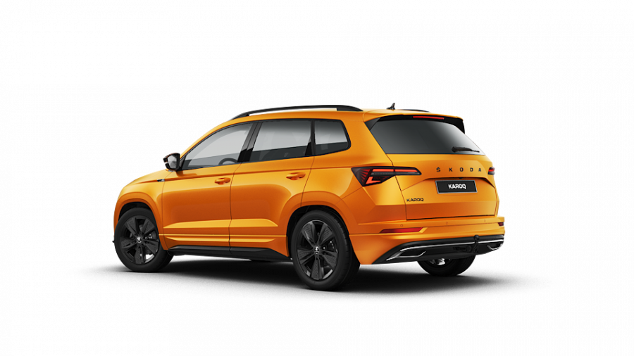 Škoda Karoq, 1,5 TSI 110 kW 7-stup. automat., barva oranžová