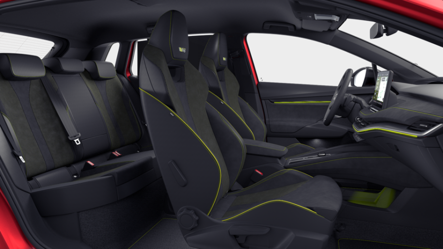 Škoda Elroq, 84 kWh 250,00 kW 1° převodovka 4x4, barva červená