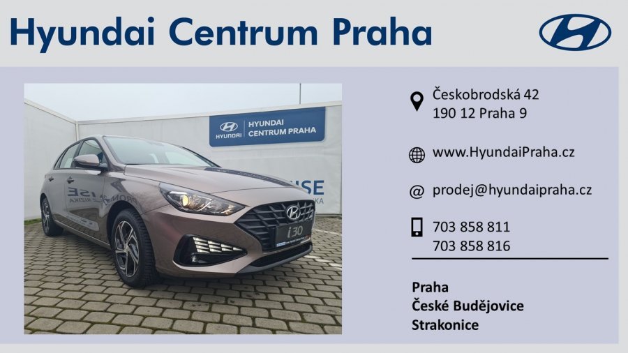 Hyundai i30, 1,5i CVVT 81 kW (95 NAT) 6 st. man, barva bronzová