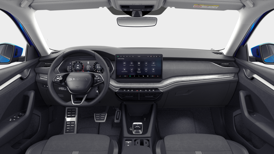 Škoda Octavia, 1,5 TSI m-HEV 110 kW 7-stup. automat., barva modrá