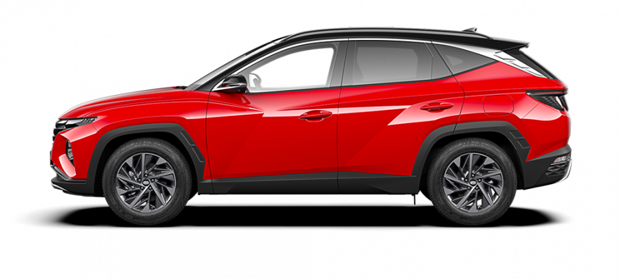 Hyundai Tucson, 1,6 T-GDi 110 kW (95 NAT) 6 st. man 4×4, barva červená