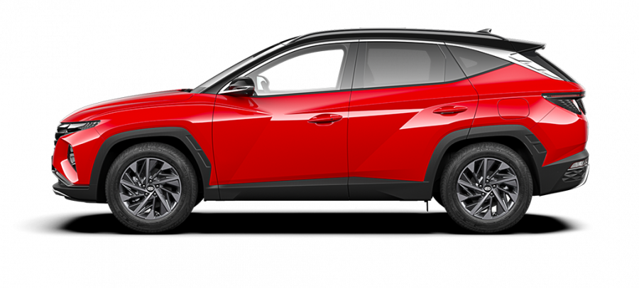 Hyundai Tucson, 1,6 T-GDI MHEV 110 kW (95 NAT mild hybrid) 7 st. DCT, barva červená