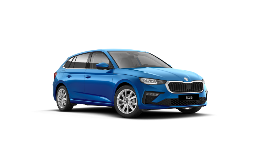 Škoda Scala, 1,5 TSI 110 kW 7° automatická DSG, barva modrá