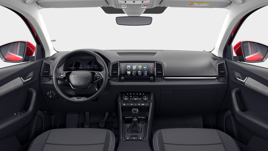 Škoda Karoq, 1,5 TSI 110 kW 6° manuální, barva červená