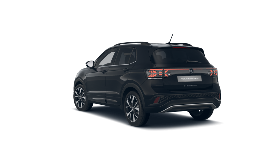 Volkswagen T-Cross, T-Cross R-Line People 1.0 TSI 85 kW 6G, barva černá