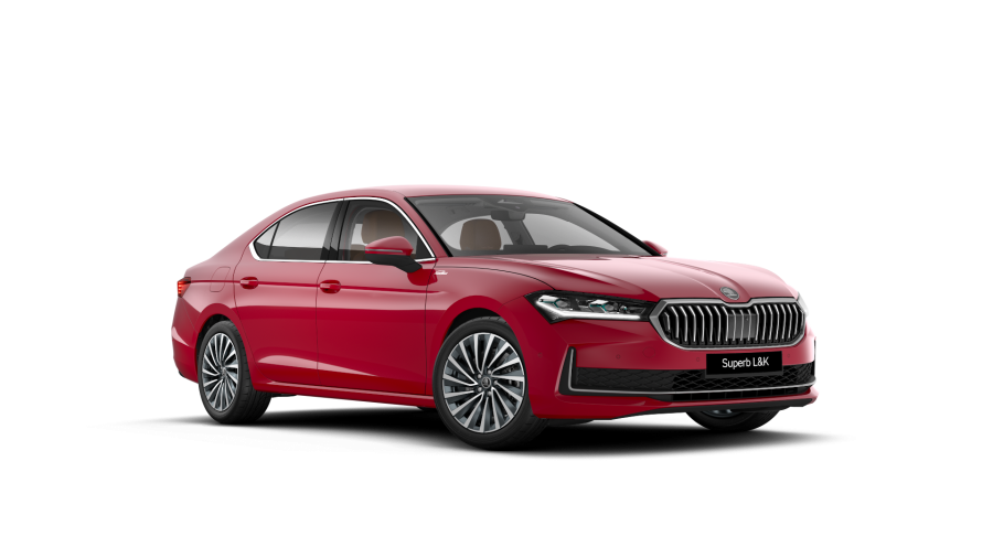 Škoda Superb, 2,0 TSI 195 kW 7° automatická DSG 4x4, barva červená