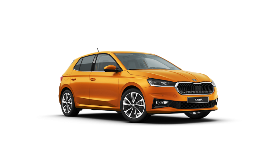 Škoda Fabia, 1,0 TSI 81 kW 6-stup. mech., barva oranžová