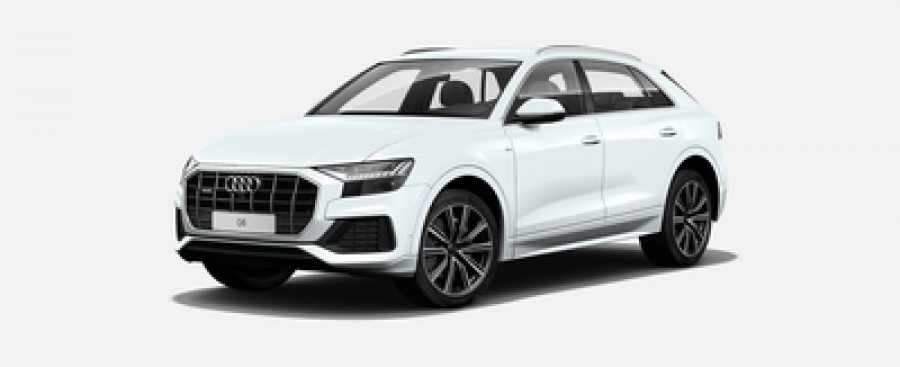 Audi Q8, 50 TDI 210 kW quattro, barva bílá